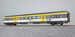 Pullman 36510 - H0 n-Wagen, Bnrz 451.4, 22-34-112-9, 2. Kl der DB Ep. VI - lichtgrau/gelb/grau